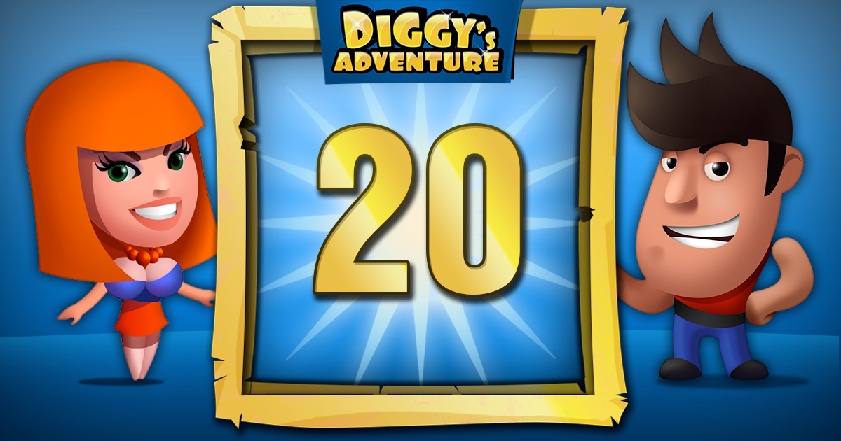 Gift Links, , has just swooshed to LEVEL 20 in Diggy's Adventure!, is becoming an experienced adventurer! Congratulate them and they'll give you something for sure.